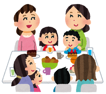 ママ会のイラスト