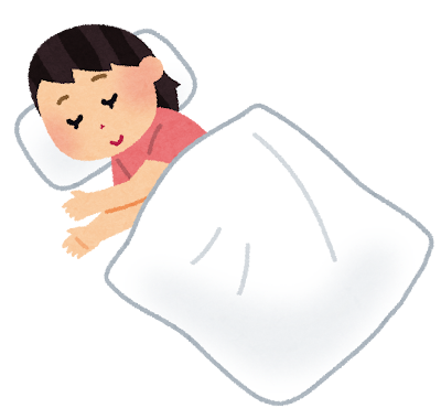 寝ている女性