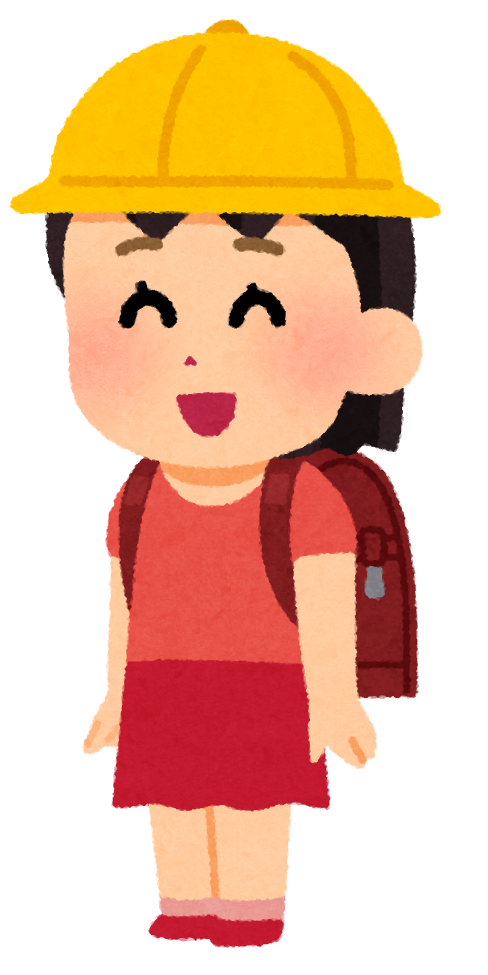 ランドセルを背負っている女の子