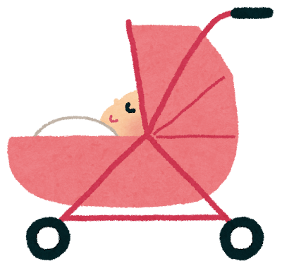ベビーカーのイラスト