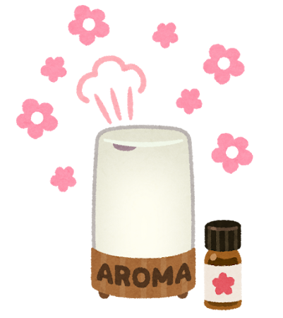 アロマ対応加湿器のイラスト