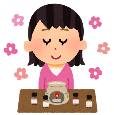 アロマテラピーのイラスト